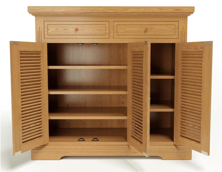 Một số mẫu tủ giày gỗ sồi đẹp hiện nay 